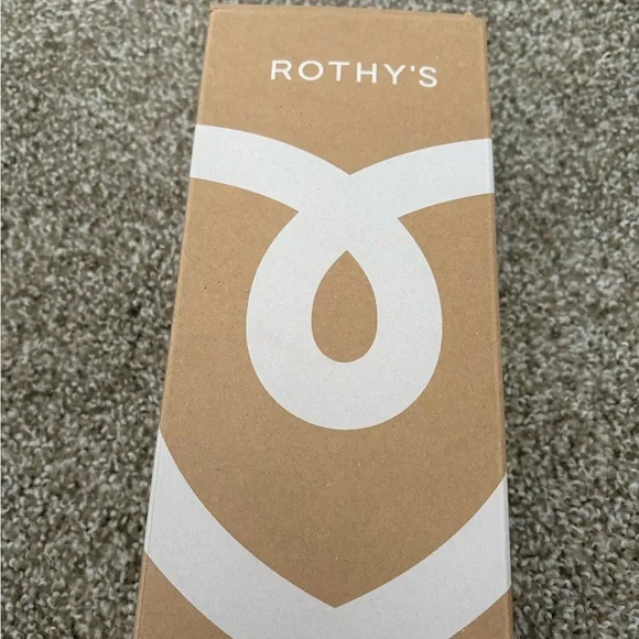 Rothy's The Daily Flat Black Knit Ballet Flats with Blue Heel Trim - Picture 4 of 11